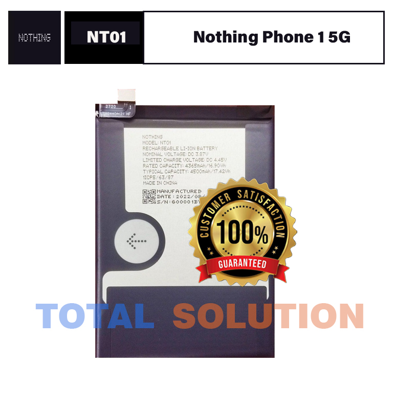 100% Original Brand New Nothing Phone (1) Battery NT01 4500mAh 6 months warranty