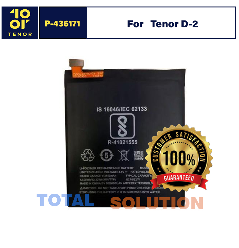 ORIGINAL Tenor P-436171 P436171 BATTERY For 10.or D2 (Tenor D2) Mobile - 3200mAh
