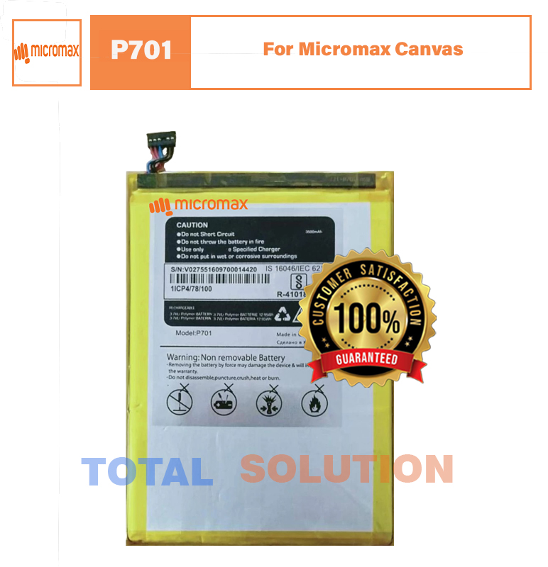 Original Micromax Battery For Micromax Canvas P701 Tablet - 3500mAh