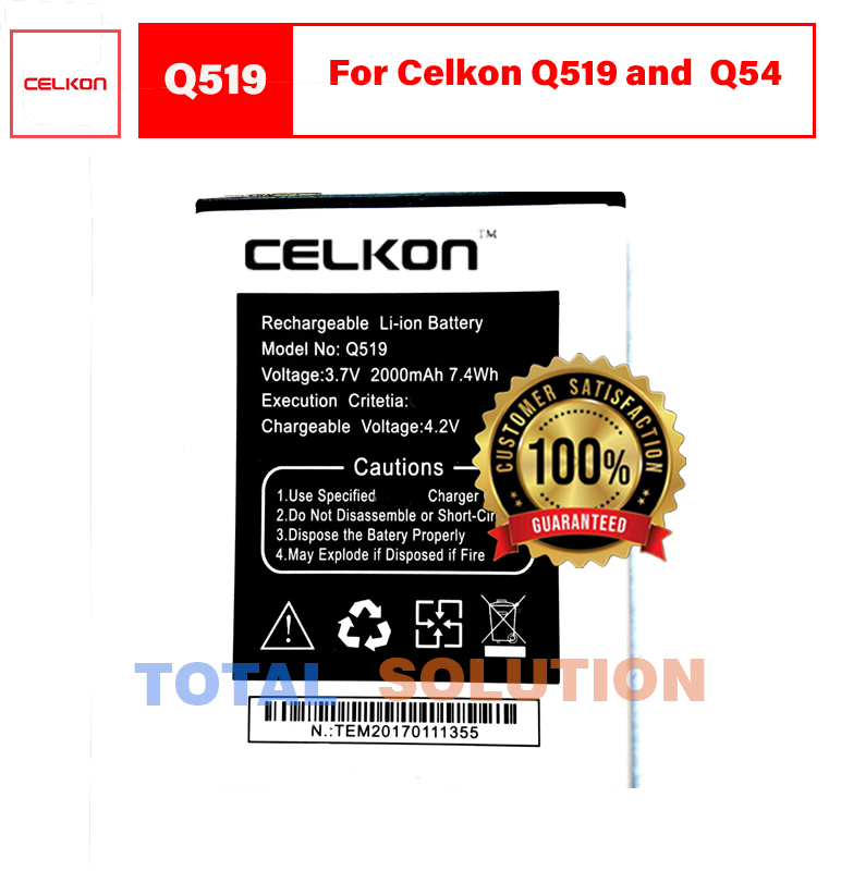 Original Celkon Battery For Celkon Q519 and Celkon Q54 Mobile