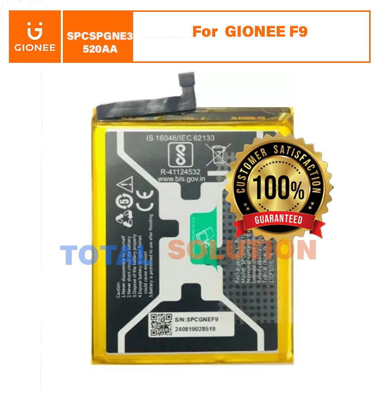 100% Original Brand New GIONEE F9 BATTERY SPCSPGNE3520AA - 3520mAh