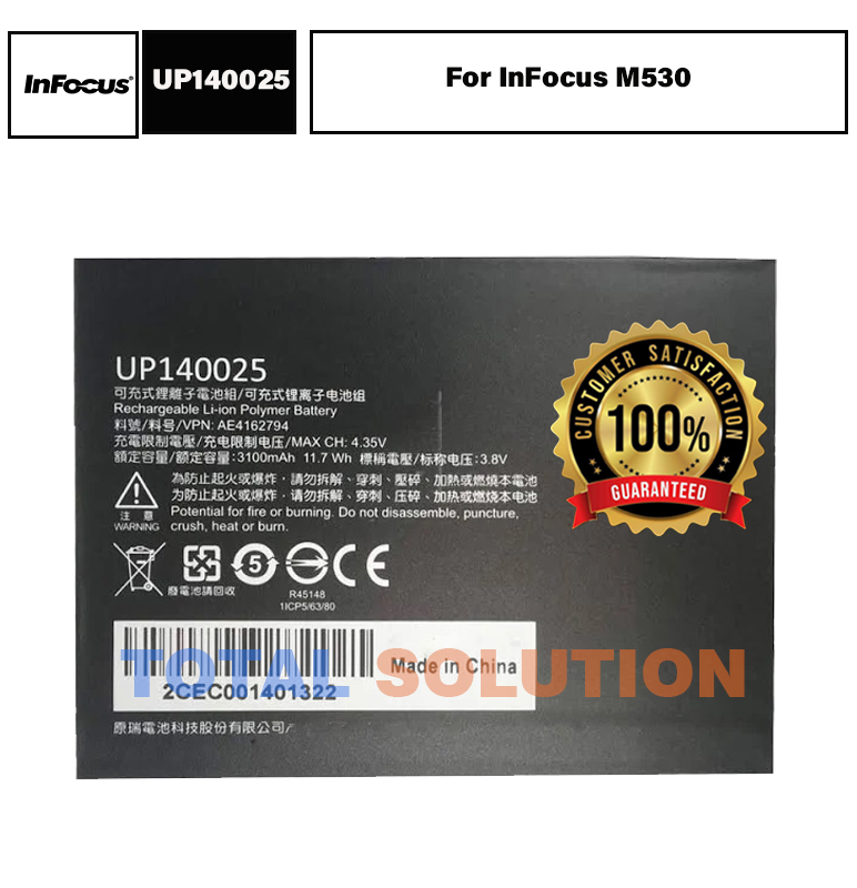 Original InFocus UP140025 Battery For InFocus M530 Mobile With 3100mAh