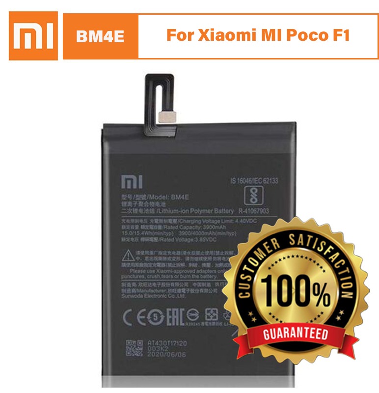 Brand New Original Xiaomi MI BM4E battery for Xiaomi MI Poco F1 mobile with 4000 mAh