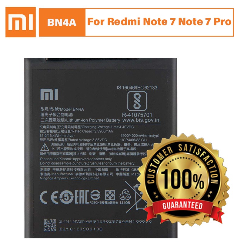 Original Xiaomi BN4A Battery For Mi Redmi Note 7 / Note 7 Pro / Note 7S - 4000mAh