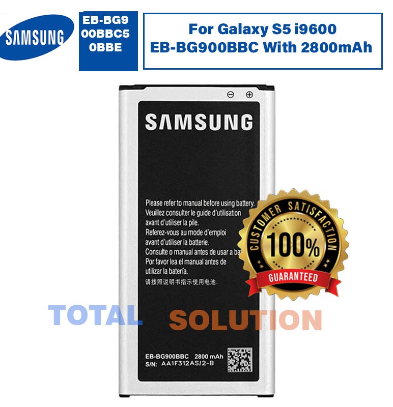 ORIGINAL Samsung Battery For Galaxy S5 i9600 EB-BG900BBC With 2800mAh