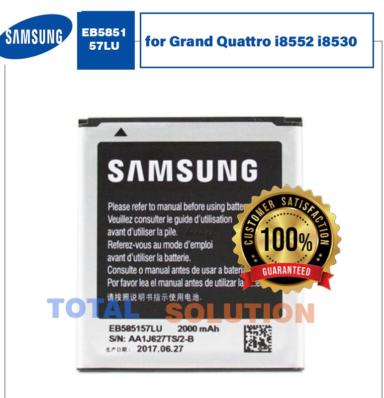Original Samsung EB585157LU Battery 2000mah for Grand Quattro i8552 i8530