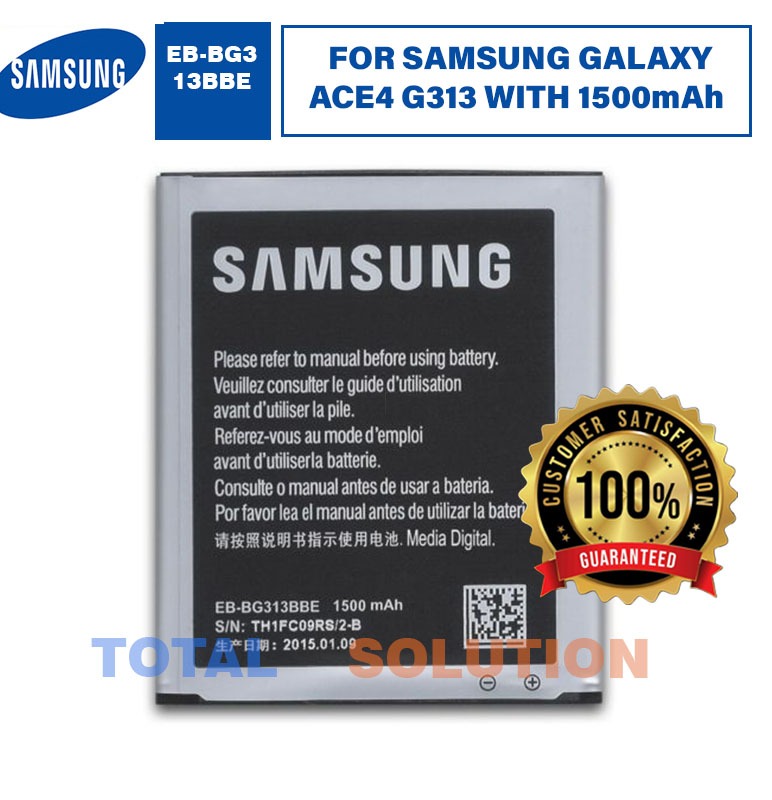 ORIGINAL EB-BG313BBE BATTERY FOR SAMSUNG GALAXY ACE4 G313 WITH 1500mAh