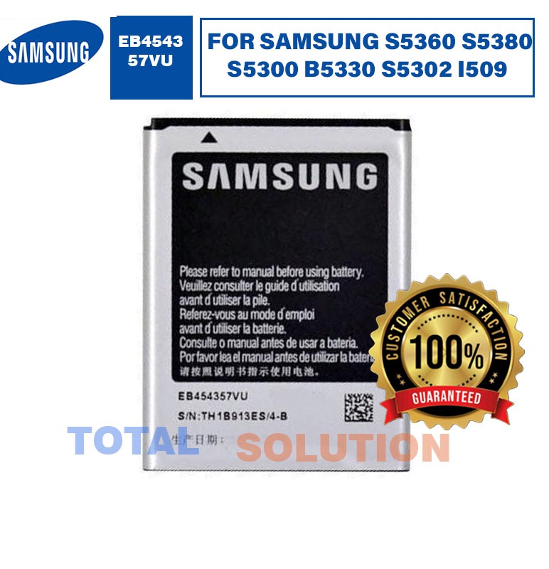 ORIGINAL EB454357VU BATTERY FOR SAMSUNG S5360 S5380 S5300 B5330 S5302 I509