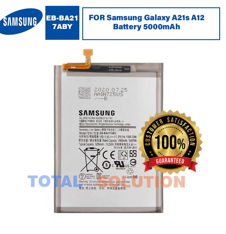 Original Samsung Galaxy A21s A12 Battery EB-BA217ABY - 5000mAh