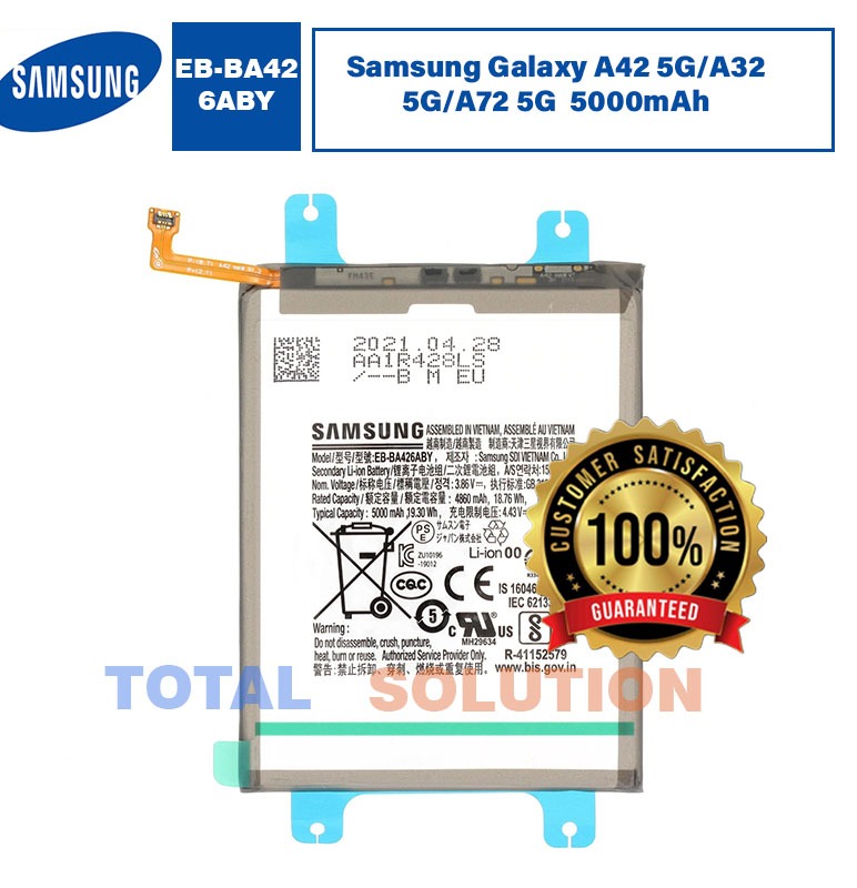 NEW Original Samsung EB-BA426ABY Battery For Samsung Galaxy A32 5G / A42 5G / A72 Mobile - 5000mAh