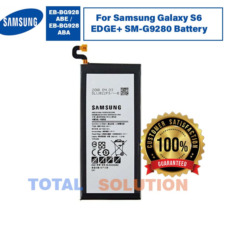 NEW Original Samsung Galaxy S6 Edge Plus Battery EB-BG928ABE - 3000mAh