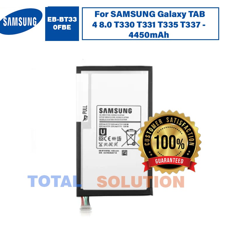 Original Samsung EB-BT330FBE Battery For Samsung Galaxy Tab 4 8.0 SM-T330 SM-T331 T330 T331 T335 T337 T337A/T/V - 4450mAh