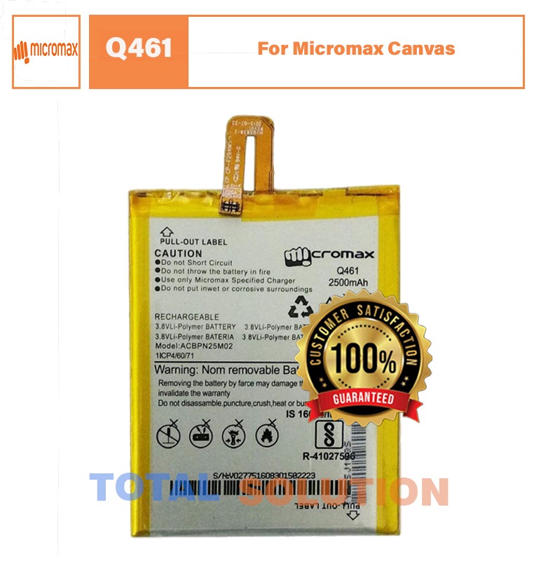 Original Battery For Micromax Canvas Q461 Mobile with 4000mAh