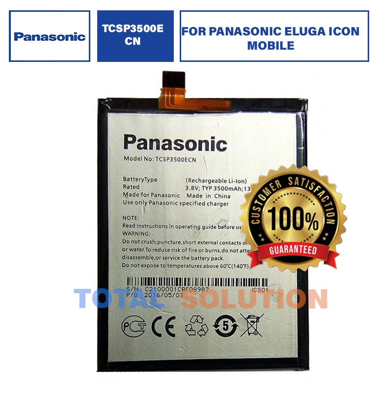 100%Original Panasonic TCSP3500ECN Eluga Icon Battery