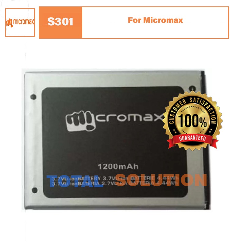Original Micromax S301 battery with 1200 mAh