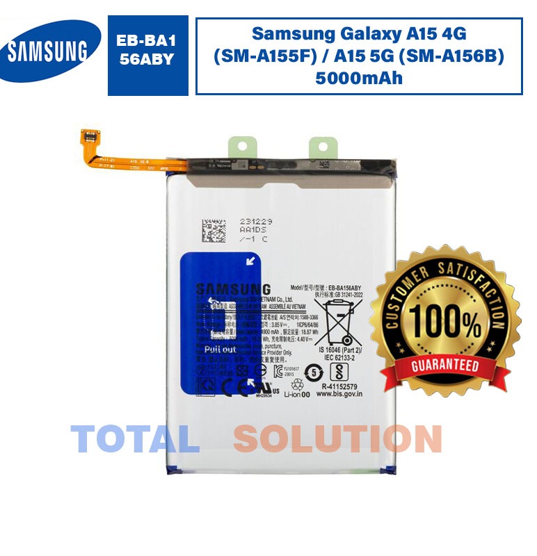 NEW  Original Samsung Galaxy A15 Battery EB-BA156ABY - 5000mAh