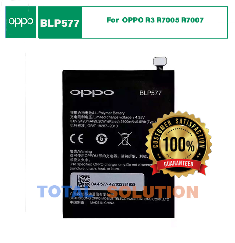 Original OPPO BLP577 2420 mAh Battery for OPPO R3 R7005 R7007 Mobile Phone