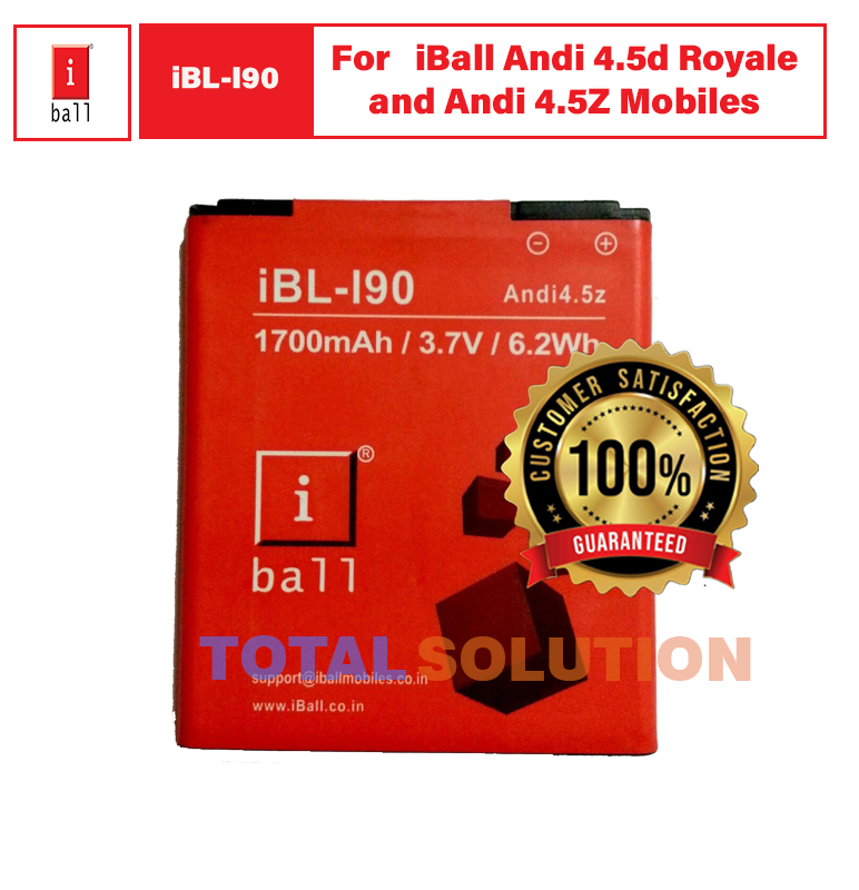 ORIGINAL iBL-I90 BATTERY FOR iBall Andi 4.5d Royale and Andi 4.5Z Mobiles 1700mAh
